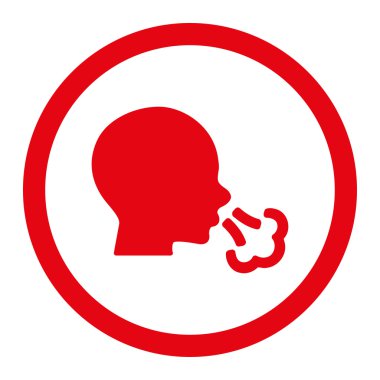 Yuvarlak vektör simge hapşırma