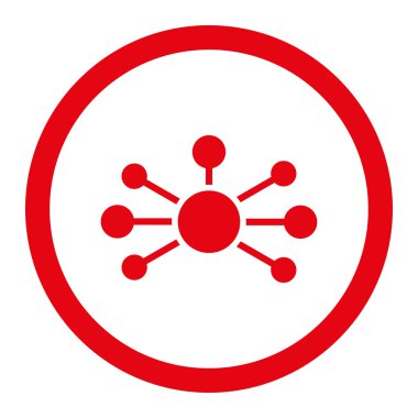 İlişkileri yuvarlak vektör simgesi