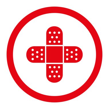 Yuvarlak vektör simge alçı