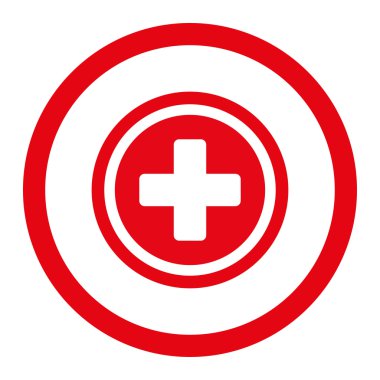 Çapraz yuvarlak vektör simge yuvarlak