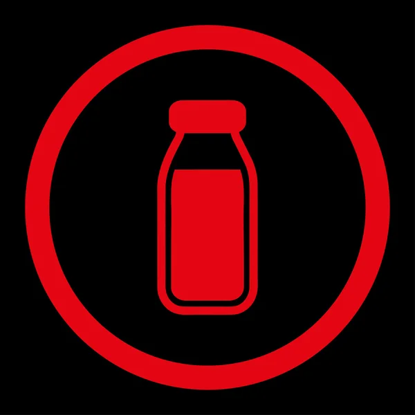 Pełną butelkę wektor zaokrąglona ikona — Wektor stockowy