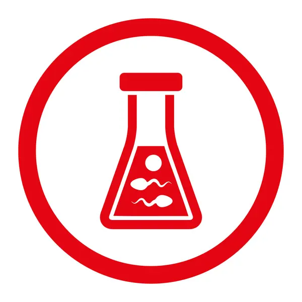 Icona vettoriale arrotondata liquido spermatico — Vettoriale Stock