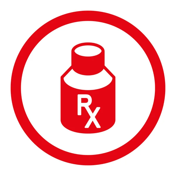 Recibo Vial redondeado Vector icono — Vector de stock