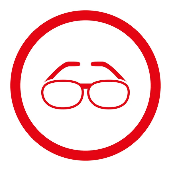 Spectacles Rounded Vector Icon — Stock Vector