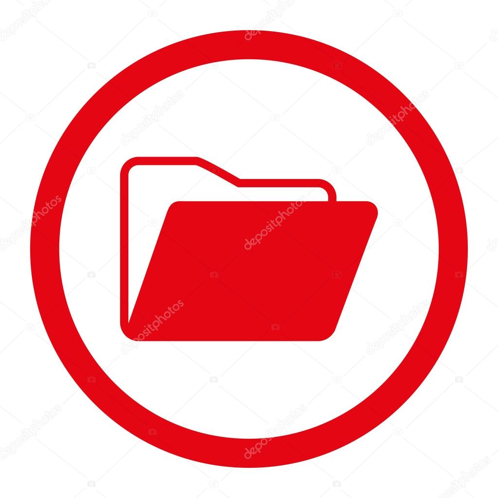 Open Folder Rounded Vector Icon