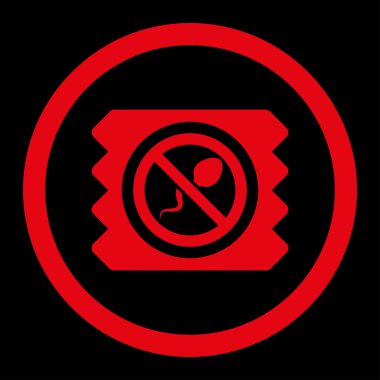 Sperm öldürücü prezervatif yuvarlak Raster simgesi