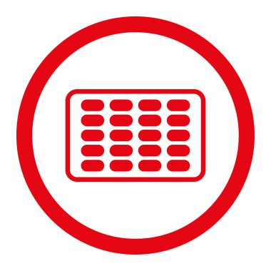 Blister yuvarlak Raster simgesi