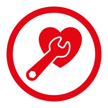 Kalp ameliyatı yuvarlak Raster simgesi