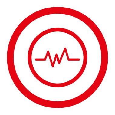 Nabız yuvarlak Raster simgesi izleme