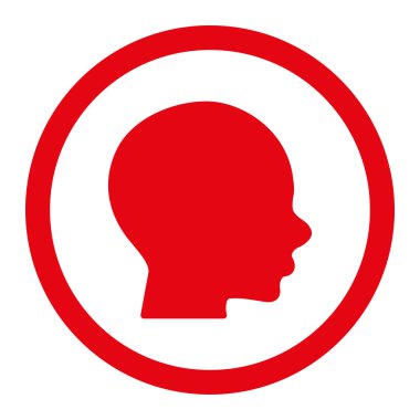 Kafa yuvarlak Raster simgesi