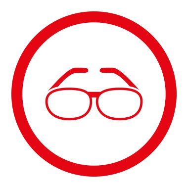 Gözlük yuvarlak Raster simgesi