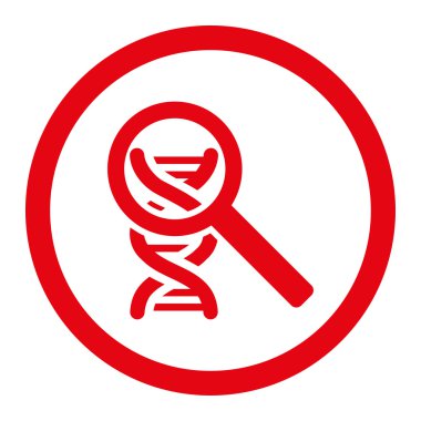 DNA yuvarlak Raster simgesi keşfetmek