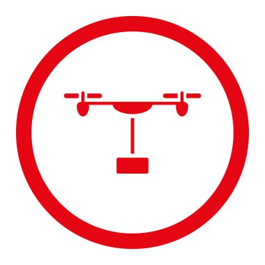 Drone sevk irsaliyesi yuvarlak Raster simgesi