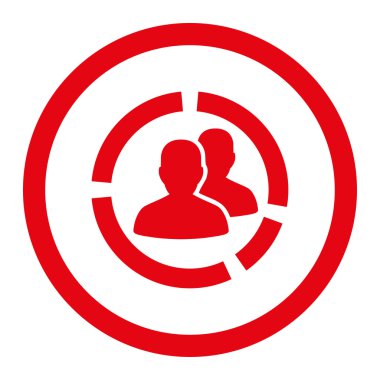 Hasta diyagramı yuvarlak Raster simgesi