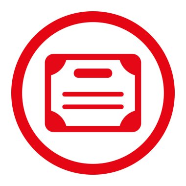 Sertifika yuvarlak Raster simgesi