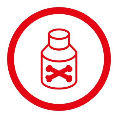 Zehir şişe yuvarlak Raster simgesi