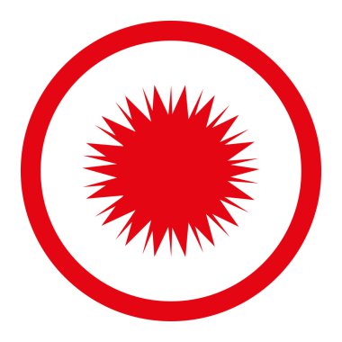 Mikrop Spore yuvarlak Raster simgesi