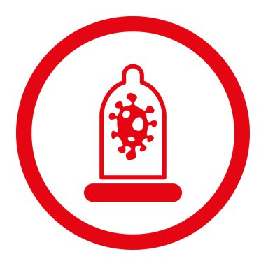 Enfeksiyon koruma yuvarlak Raster simgesi