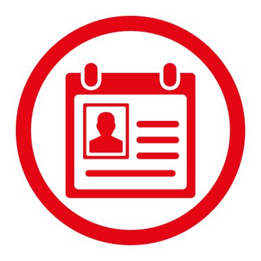 Kişisel rozet yuvarlak Raster simgesi