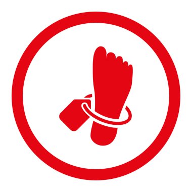 Morg etiketi yuvarlak Raster simgesi