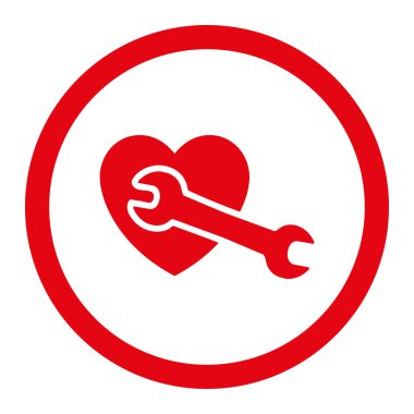 Kalp ameliyatı yuvarlak Raster simgesi