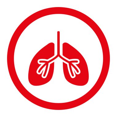 Akciğerler yuvarlak Raster simgesi