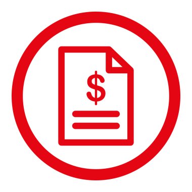 Fatura yuvarlak Raster simgesi