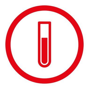 Test tüpü yuvarlak Raster simgesi