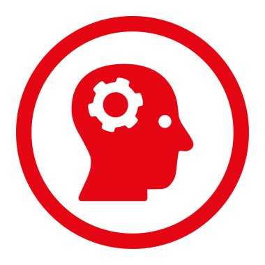 Düşünme yuvarlak Raster simgesi