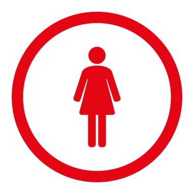 Kadın yuvarlak Raster simgesi