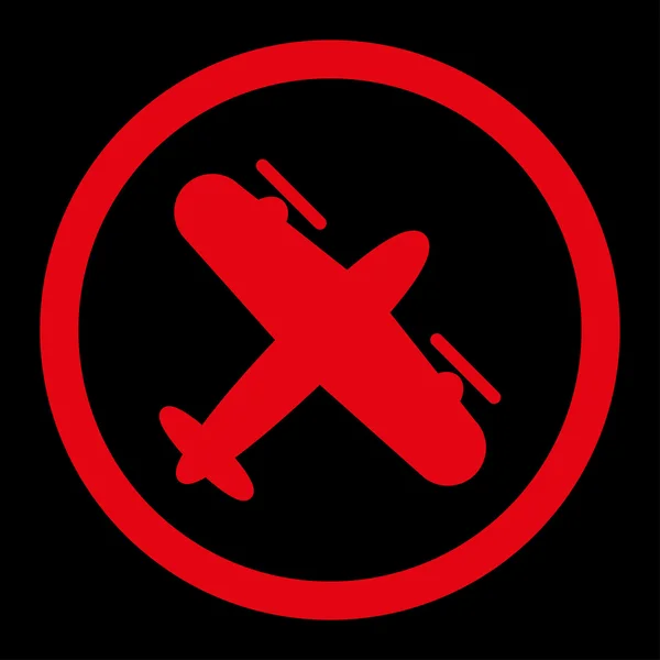 Screw Aeroplane Rounded Raster Icon — Stock Photo, Image