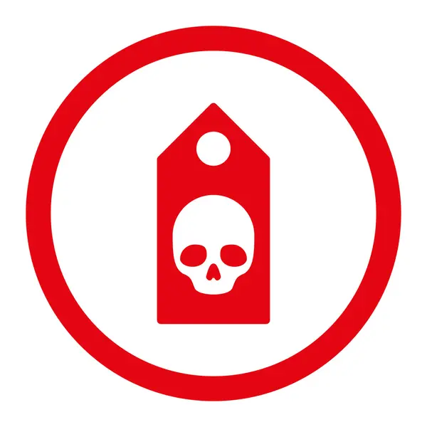 Smrt kupón zaoblené rastrové ikona — Stock fotografie