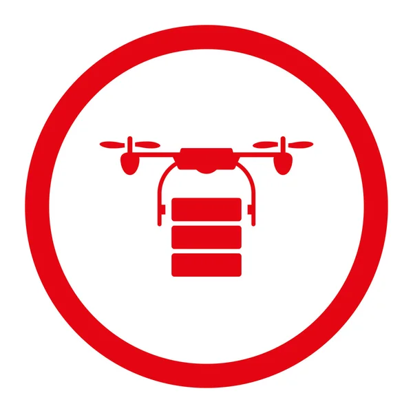Lading Drone afgeronde Raster pictogram — Stockfoto