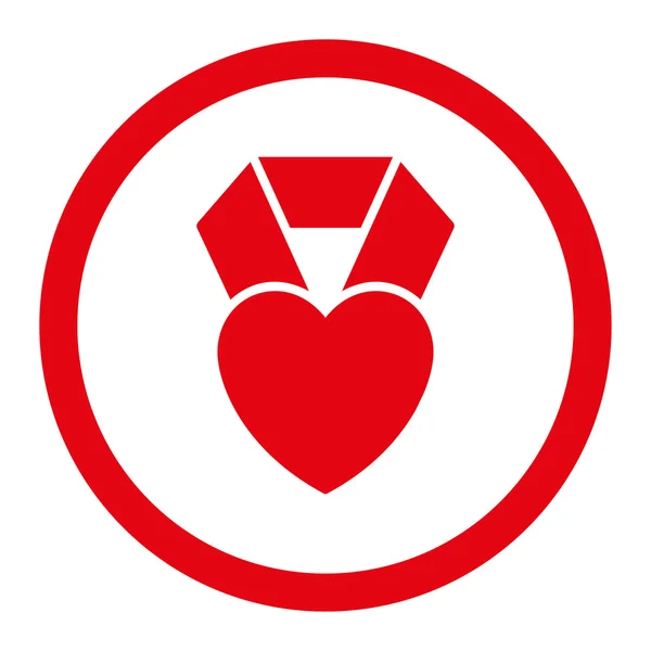 Heart Award rundade Raster ikonen — Stockfoto