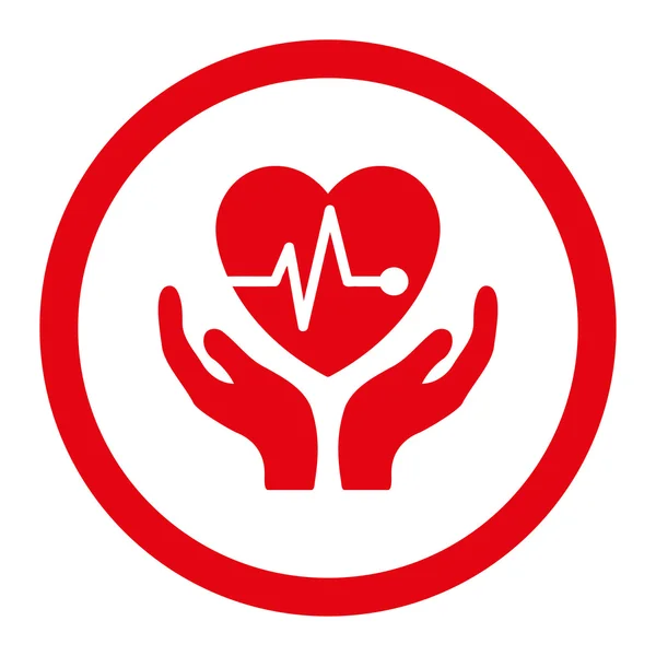 Cardiology Rounded Raster Icon — Stock Photo, Image