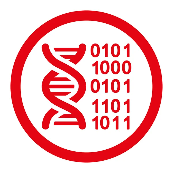 Genoom Code afgeronde Raster pictogram — Stockfoto