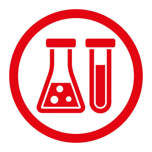 Ikona zaoblené rastrové chemie — Stock fotografie