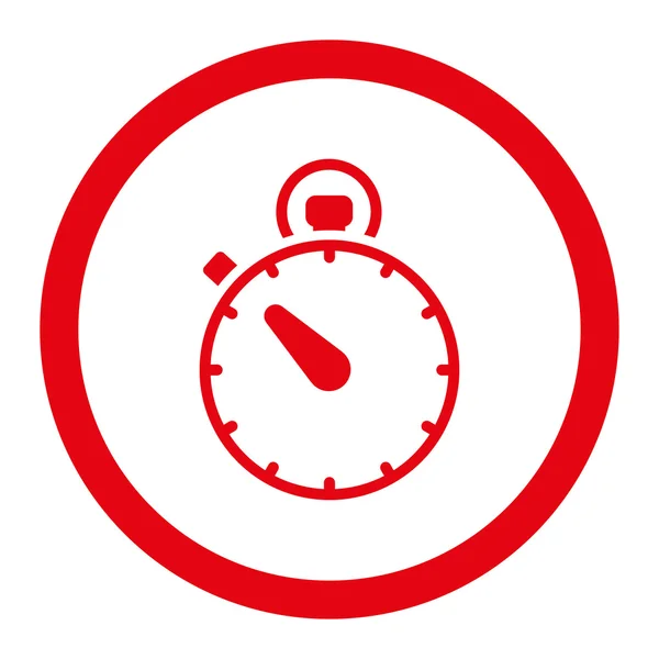 Stopwatch afgeronde Raster pictogram — Stockfoto
