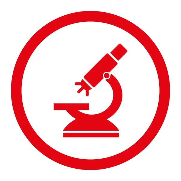 Laboratorios microscopio redondeado Raster icono —  Fotos de Stock
