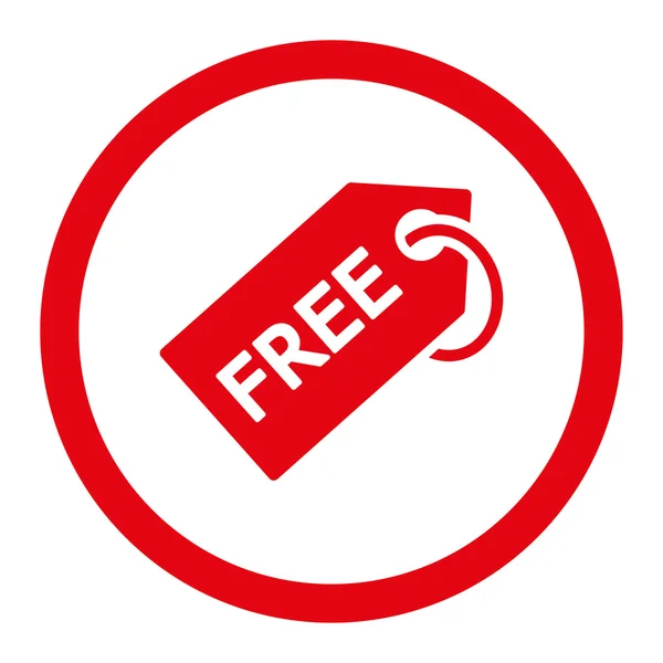 Free Tag Rounded Raster Icon — Stock Photo, Image