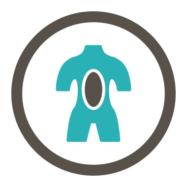 Anatomi yuvarlak Raster simgesi