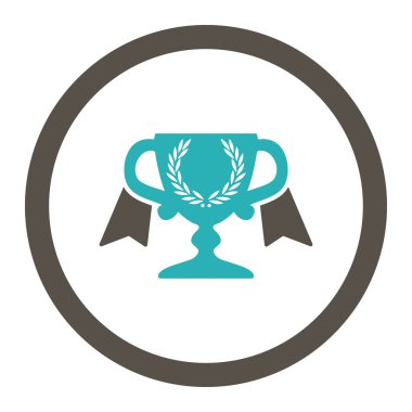 Ödülü Kupası yuvarlak Raster simgesi