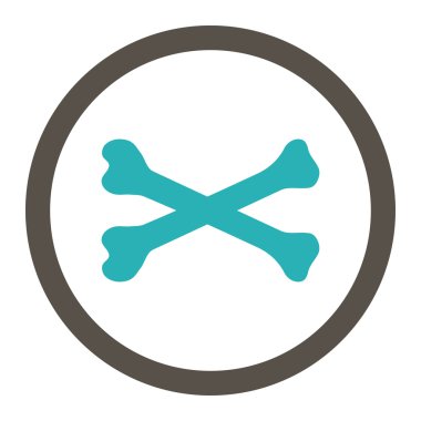 Kemikleri yuvarlak Raster simgesi