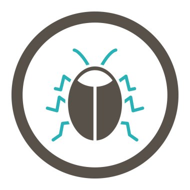 Böcek yuvarlak Raster simgesini