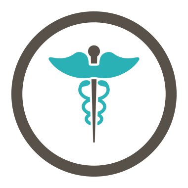 Caduceus yuvarlak Raster simgesi