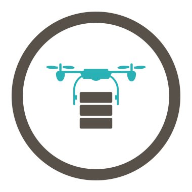 Kargo uçağı yuvarlak Raster simgesi