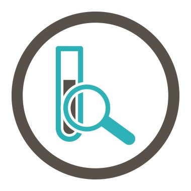 Kimyasal Test yuvarlak Raster simgesi