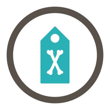 Ölü işaret yuvarlak Raster simgesi