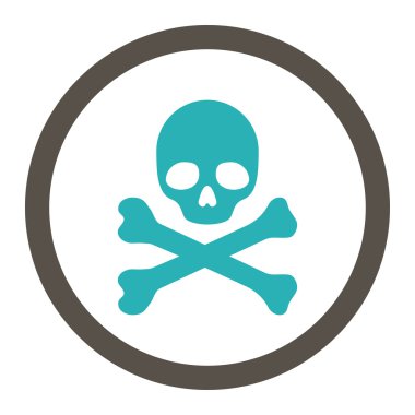 Ölüm yuvarlak Raster simgesi