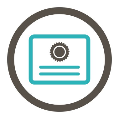 Diploma yuvarlak Raster simgesi